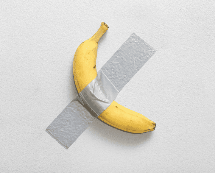 Maurizio Cattelan's "Comedian"