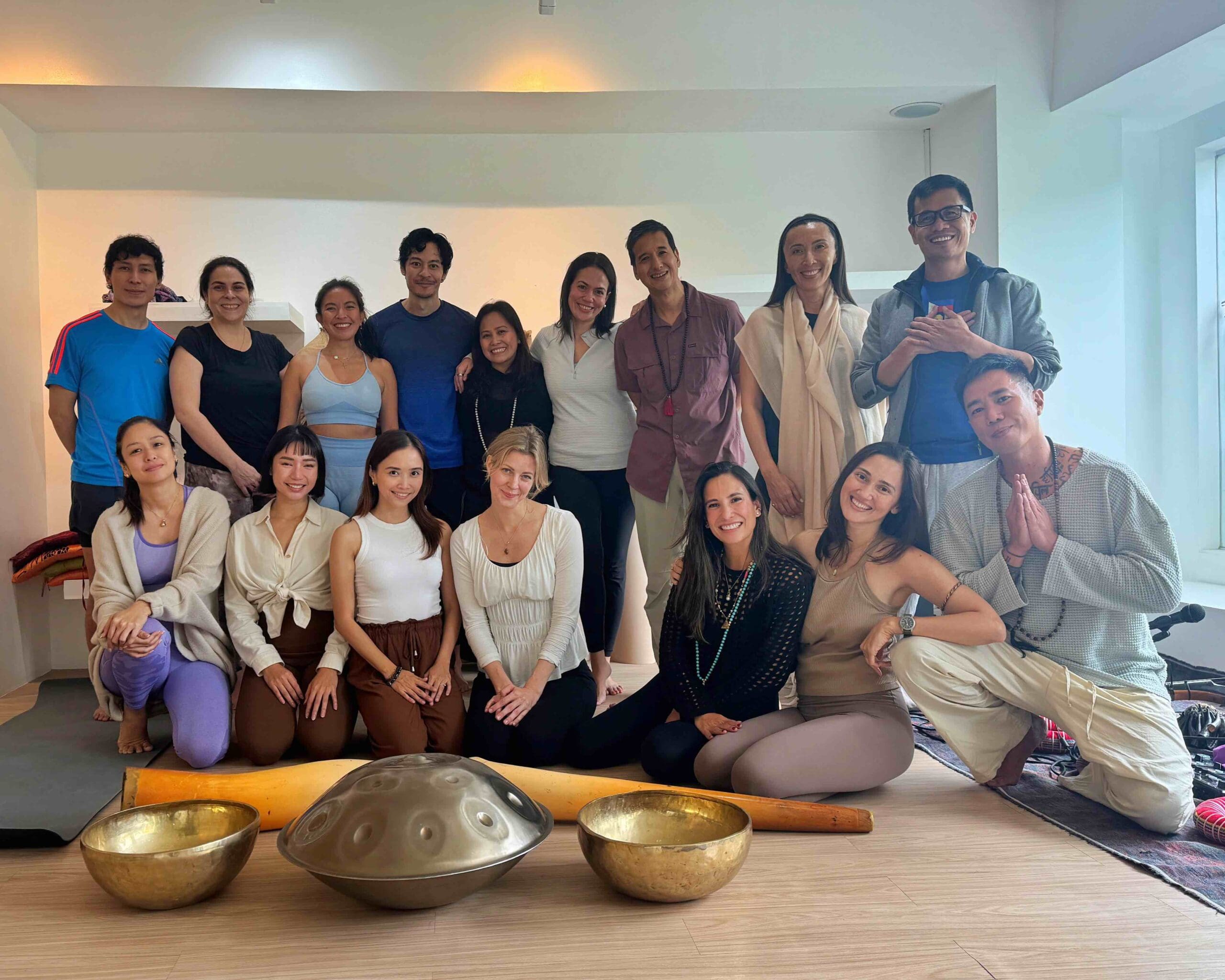 Stephanie Zubiri with Sara Black and LJ Navera during their Global Mala collaboration