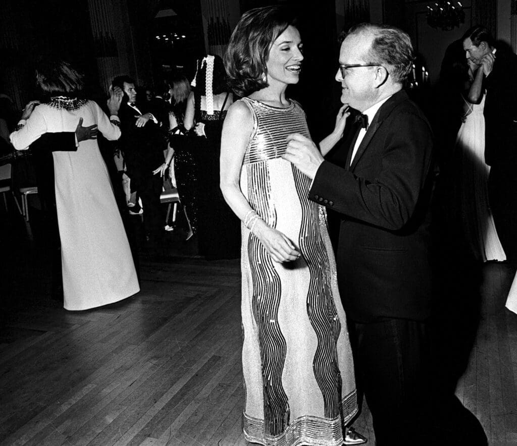 Truman Capote dancing with Lee Radziwill parties