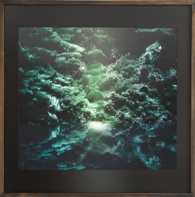 "Malachite no. 1" and "Tourmaline no. 19" Johann Guasch Capture and Release Space Encounters