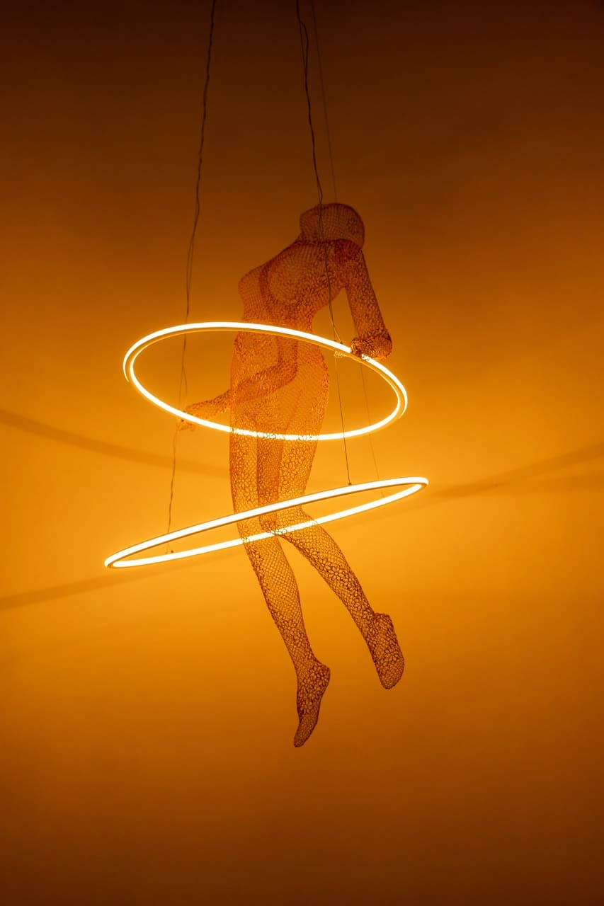 A piece inside the showroom of Fable Cafe + Lounge