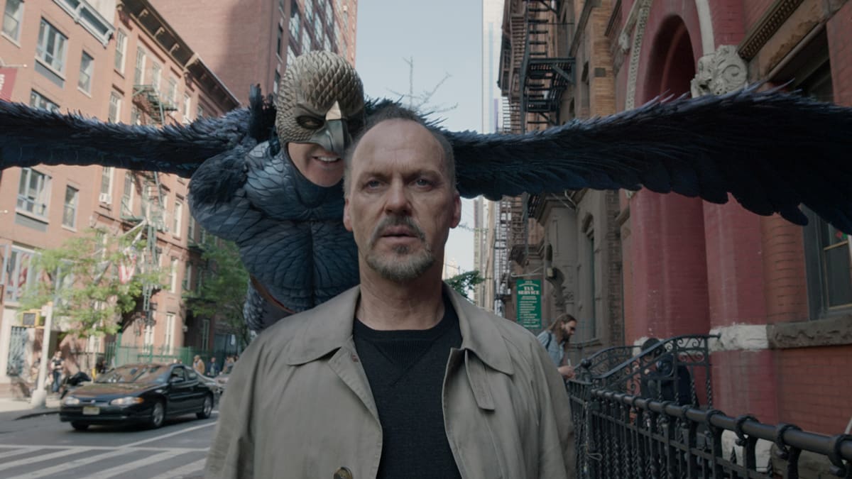 In his comeback role, Michael Keaton plays a washed up superhero actor in "Birdman"
