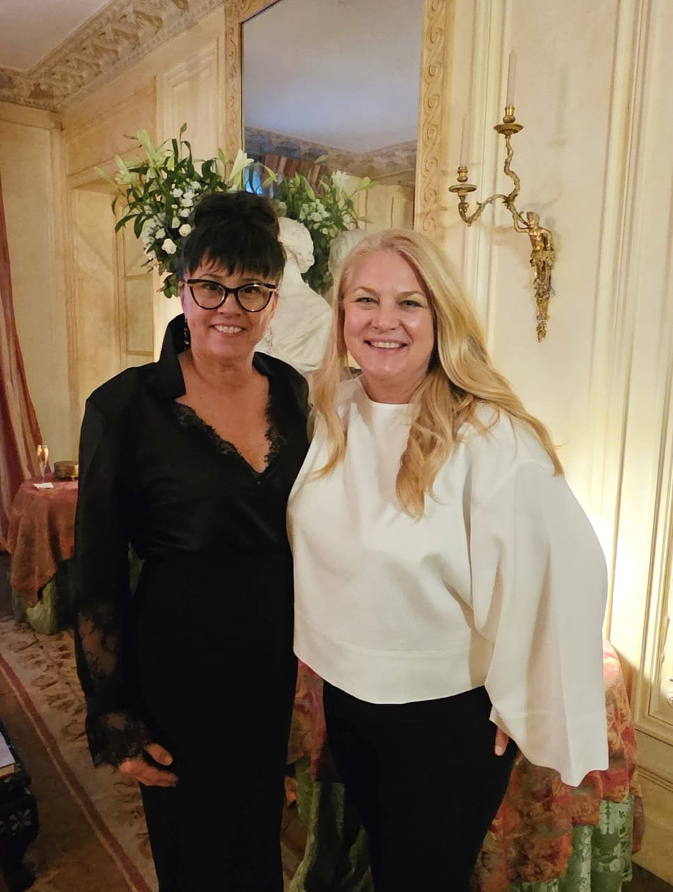 Sol owners Cindy Johnson and Jeanie Peterson; Josie Natori with Lorenz Baumer, former Jewelry artistic director of Chanel and Louis Vuitton shopping