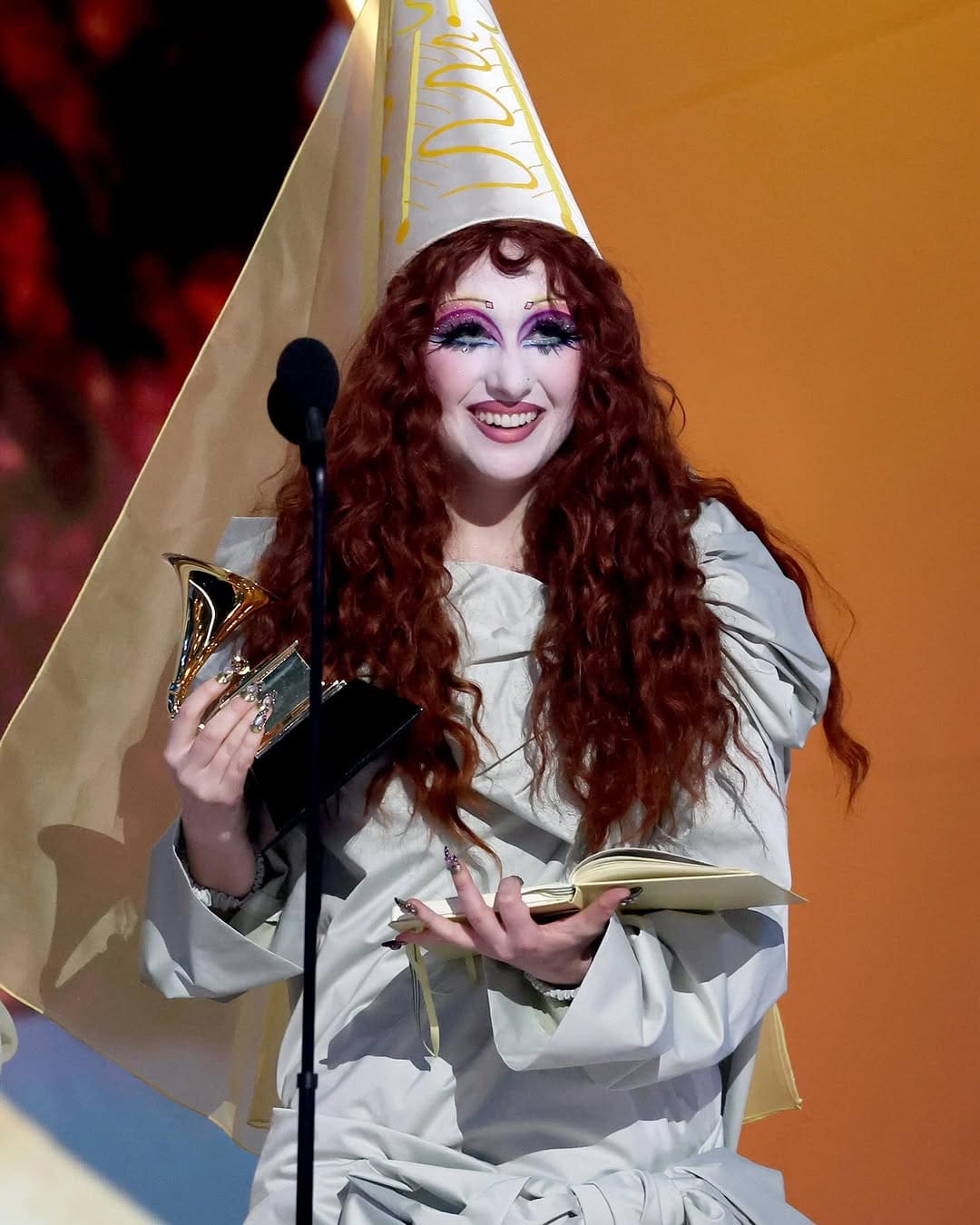 Chappell Roan accepting her award for Best New Artist