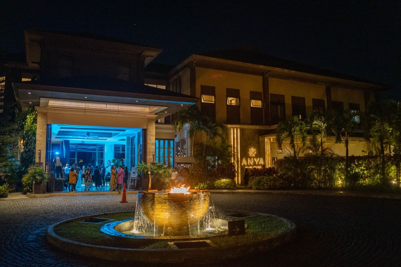 The Anya Resort lobby during the launch of Orlina's "Visions in Glass"
