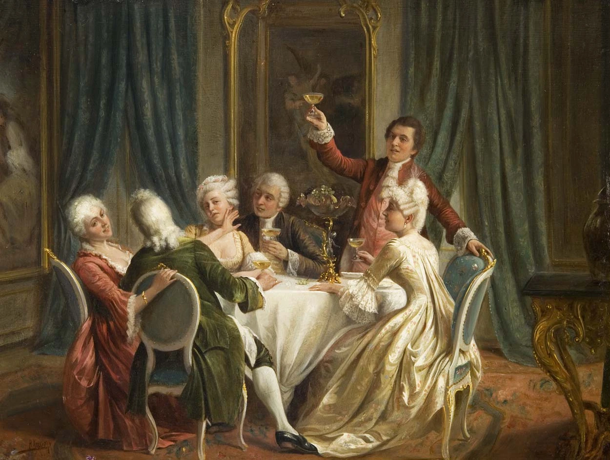 A Toat by August Knoop painting