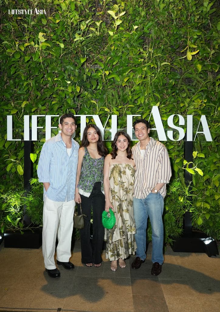 Luigi Pumaren Maxine Pumaren Alia Hortaleza Pumaren and Nico Pumaren at the Lifestyle Asia party