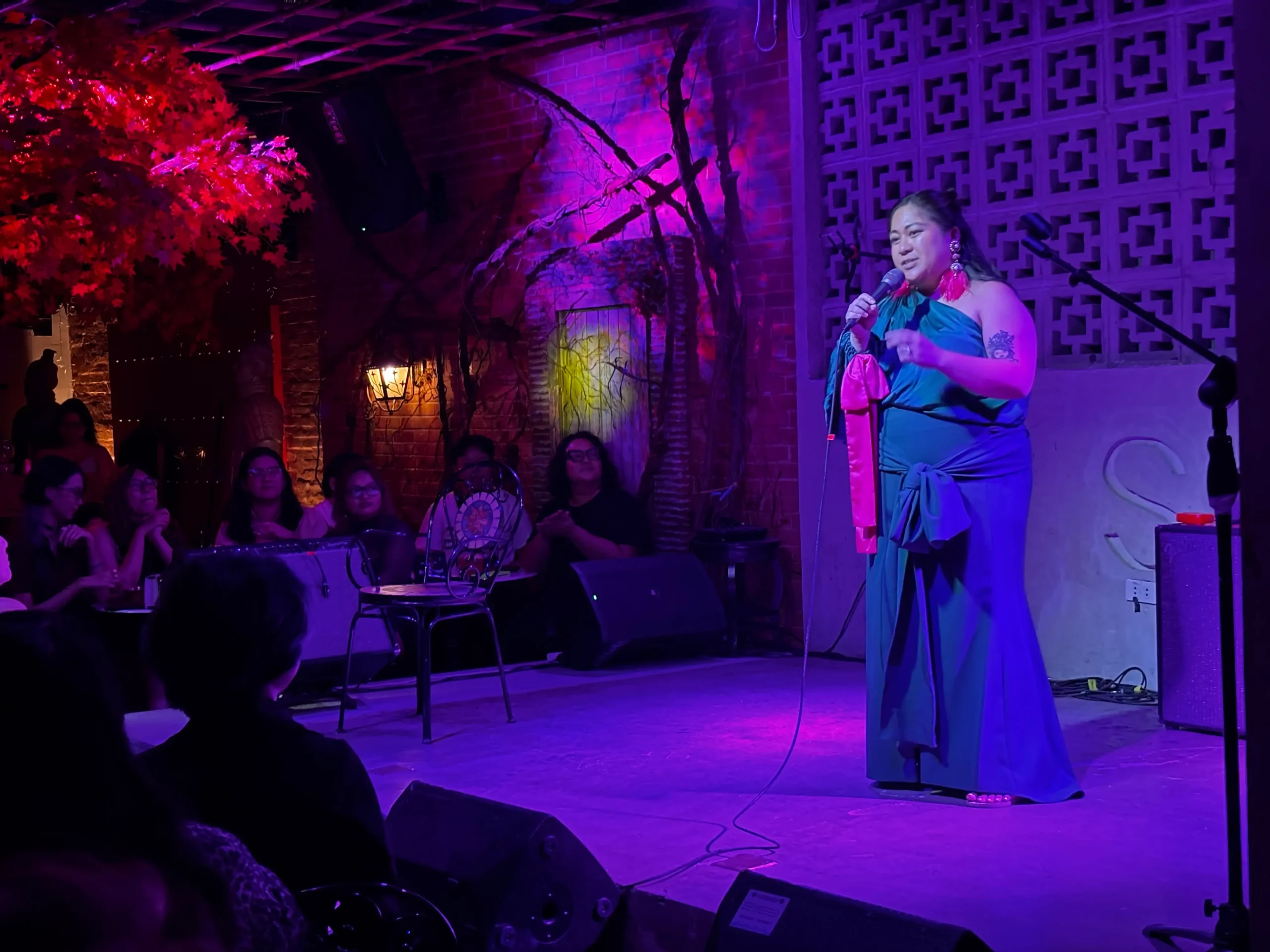 Veronica Litton, Rose Rage, and Fran Ayala-Rock at the "Prom Night: A Cabaret for Misfits" show/Photos by Pilar Gonzalez