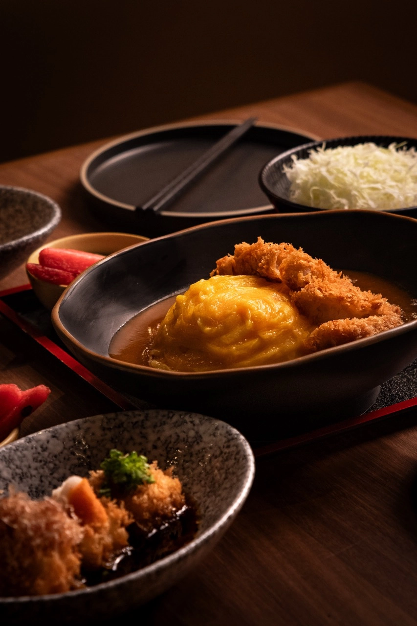Dishes from Yabu, Ippudo, Hachibei, and Hibachi