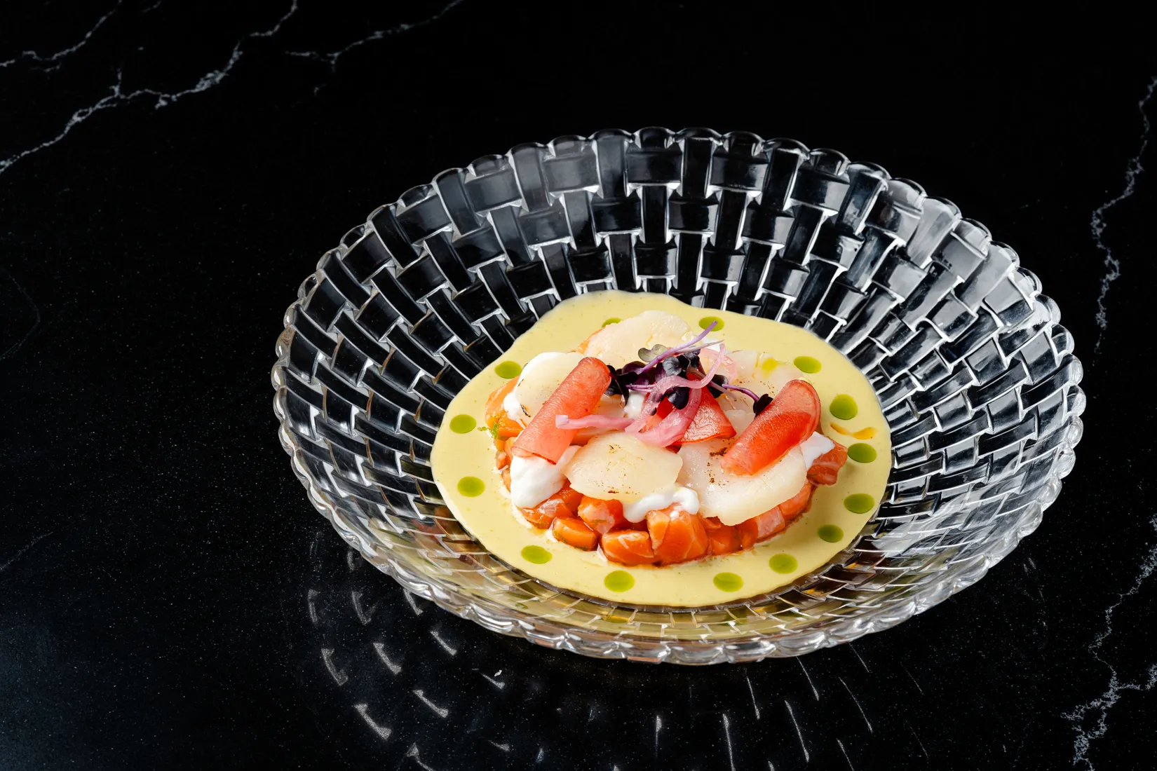 Salmon tartar at Cantabria by Chef Chele