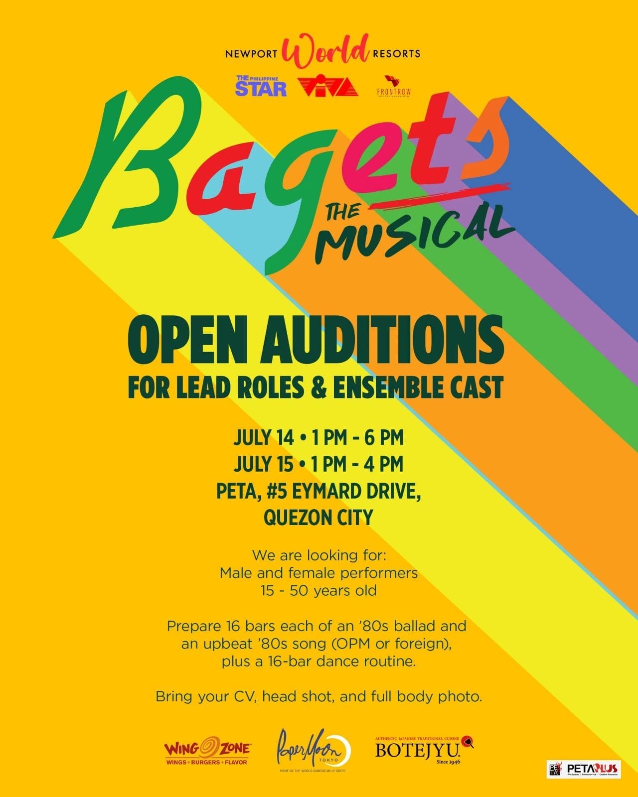 Auditions for Bagets The Musical are open to a fresh generation of performers