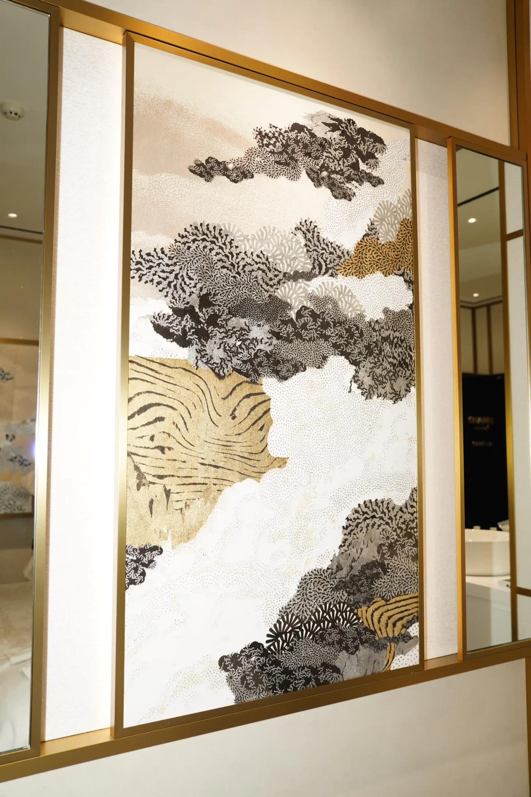 Fragrances from the Les Exclusifs De Chanel line, and details inside the Chanel Privé experience, featuring Coromandel screens