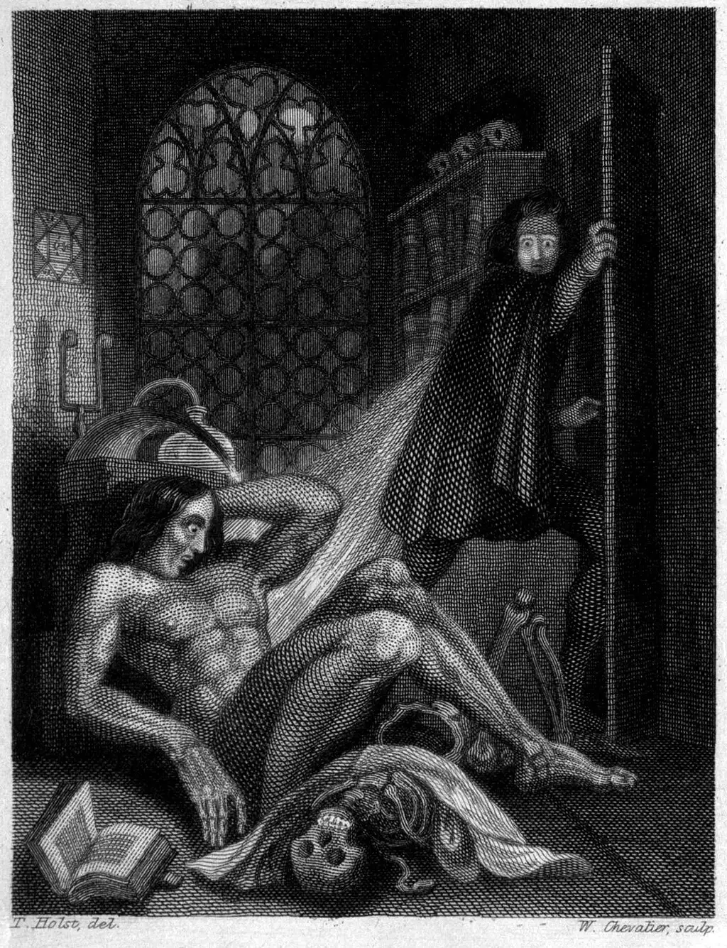 Illustration from the 1831 edition of Frankenstein