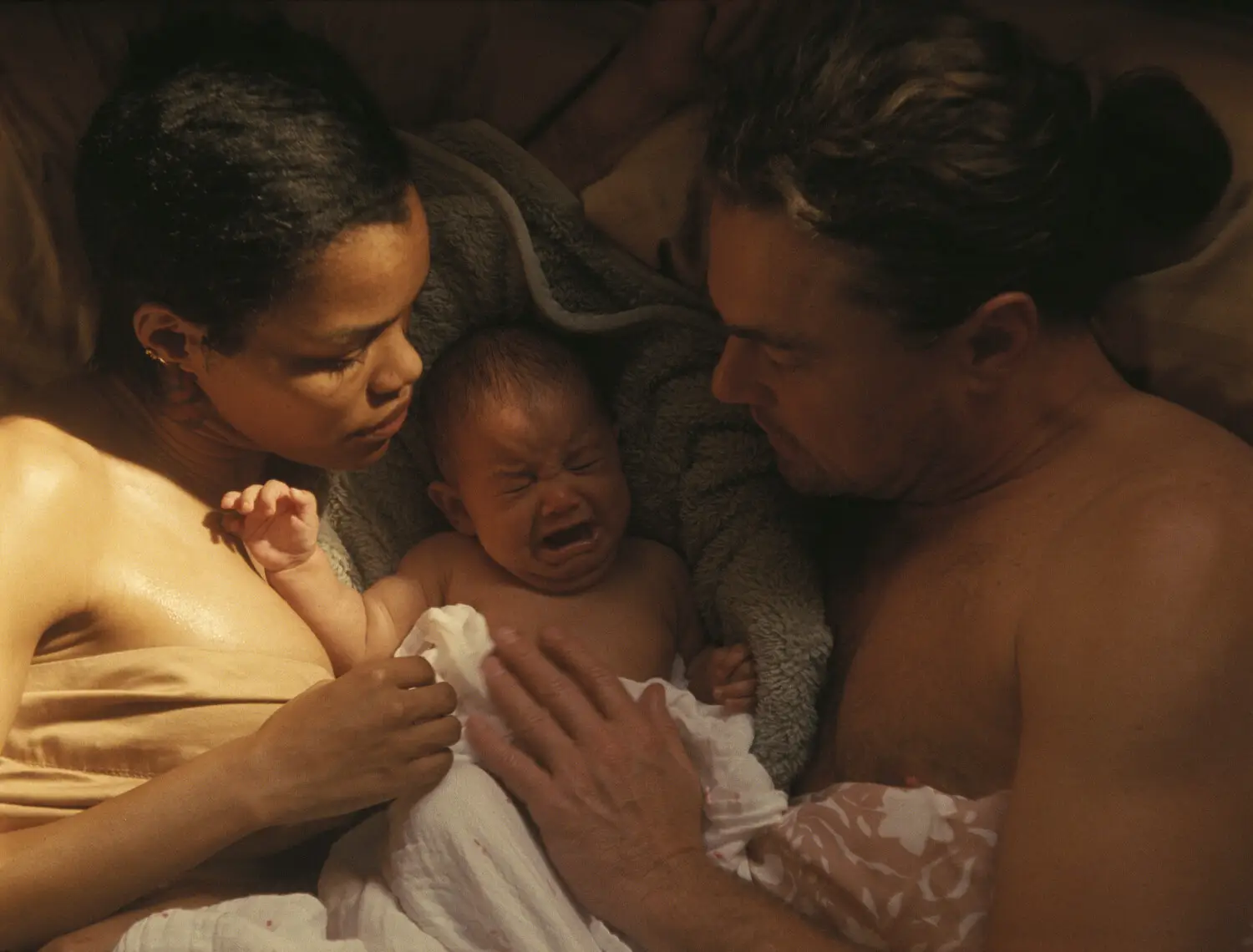 Teyana Taylor and Leonardo DiCaprio play revolutionaries in love in the new film One Battle After Another by Paul Thomas Anderso