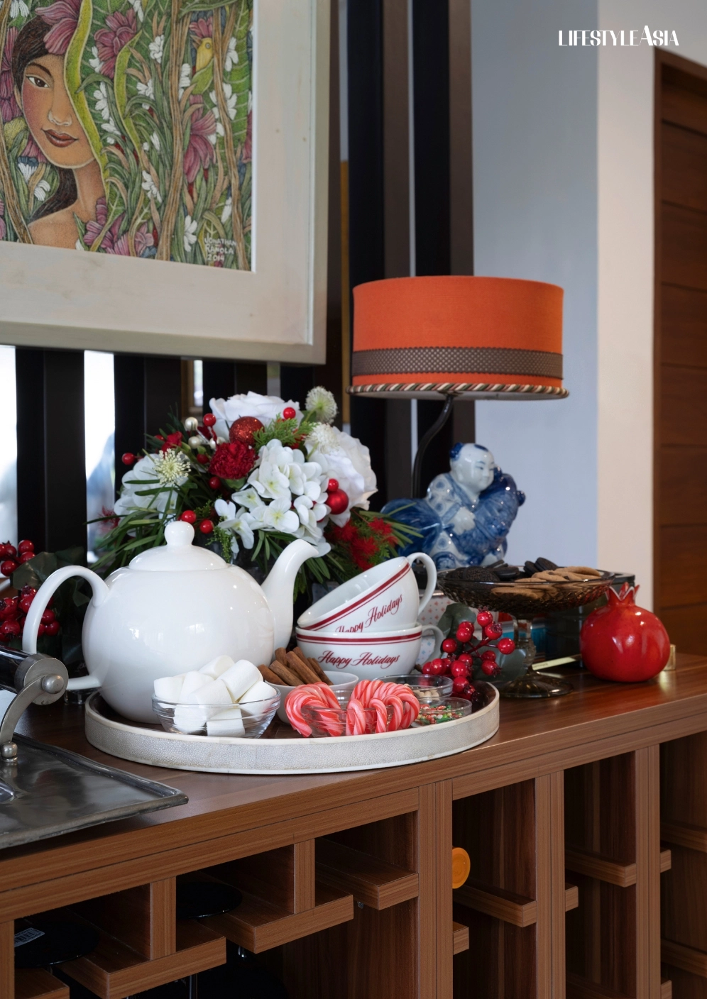 A hot chocolate station for the holidays